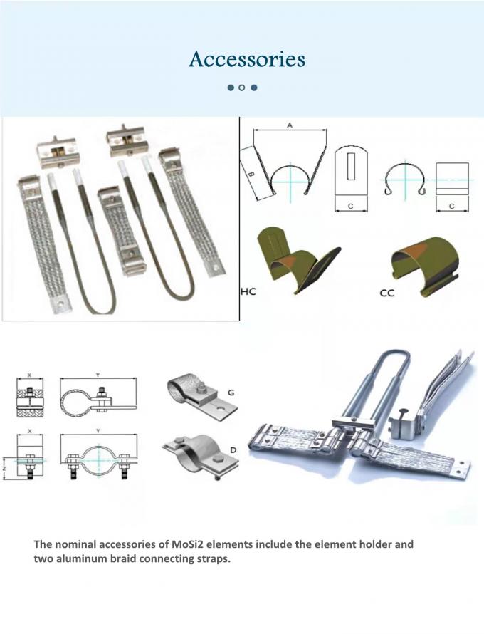 1800c U-type Mosi2 Molybdeen disilicida verwarmingselement voor elektrische ovens 2