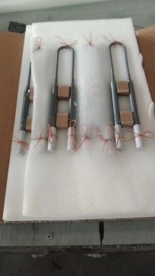 W U Type 1800°C MoSI2 Verwarmingselement Luchtverwarming Siliciummolibdeen siliciumverwarmer