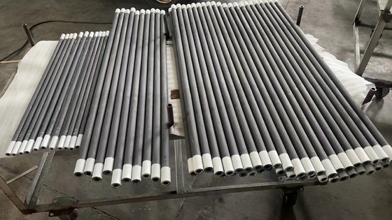Hoogtemperatuur Sic Verwarmingselementen, 1600°C Silicon Carbide Rod