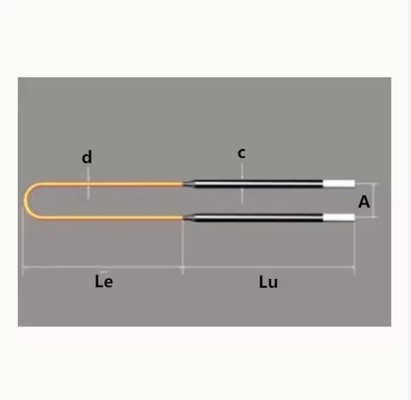 Dia 4/9,6/12, 9/18 1800°C 1850°C 1900°C MoSi2 Verwarmingselement Voor ovenkeramiek