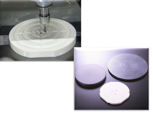 Precieze keramische onderdelen halfgeleider wafer Chuck