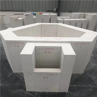 3.1g/Cm3 Alumina de Bakstenen van het Zirconiumdioxydekiezelzuur AZS voor Glasovens