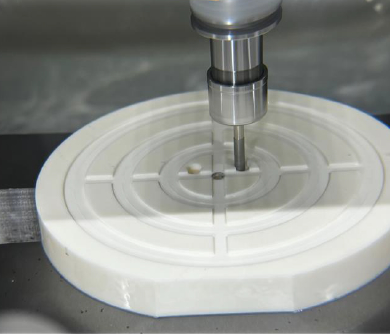 Precision Ceramic Semiconductor Zuigbeker Aluminium Siliciumcarbide